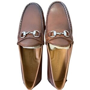 NEW Allen Edmonds Sebastian Bit Loafers 10.5 D Chili Brown Leather Driver NIB